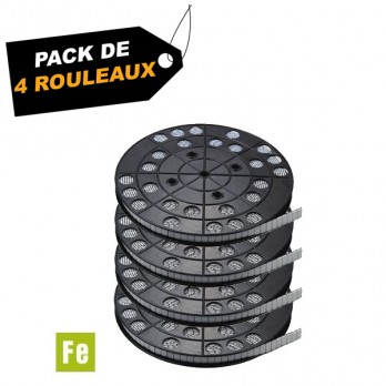 Rouleaux de masses zinguées et plastifiées 6 kg (x4) - Pack de  4 rouleaux