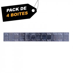 Boites de 6 KG (12x5g) de masse adhésive zinguée (x4) - Pack de 4 Boites