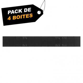 Masse adhésive zinguée NOIRE (12x5g) : Pack de 4 Boites de 6 Kg (24Kg)